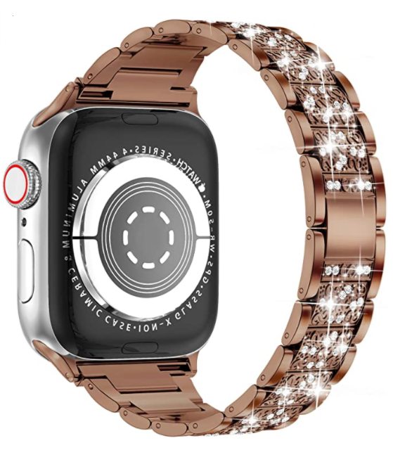 Watch Ultra 49mm Kordon Wiwu Three Beads Set Auger Metal Strap Kayış - 6 Watch Ultra 49mm Kordon Wiwu Three Beads Set Auger Metal Strap Kayış - 6